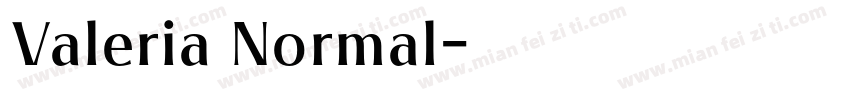 Valeria Normal字体转换